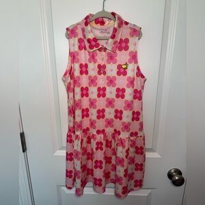 Masters Girls Sleeveless Collated Flower Dress Size Large